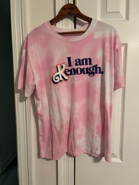 Barbie The Movie, I am Kenough, Pink Tie Dye Short Sleeve T-Shirt